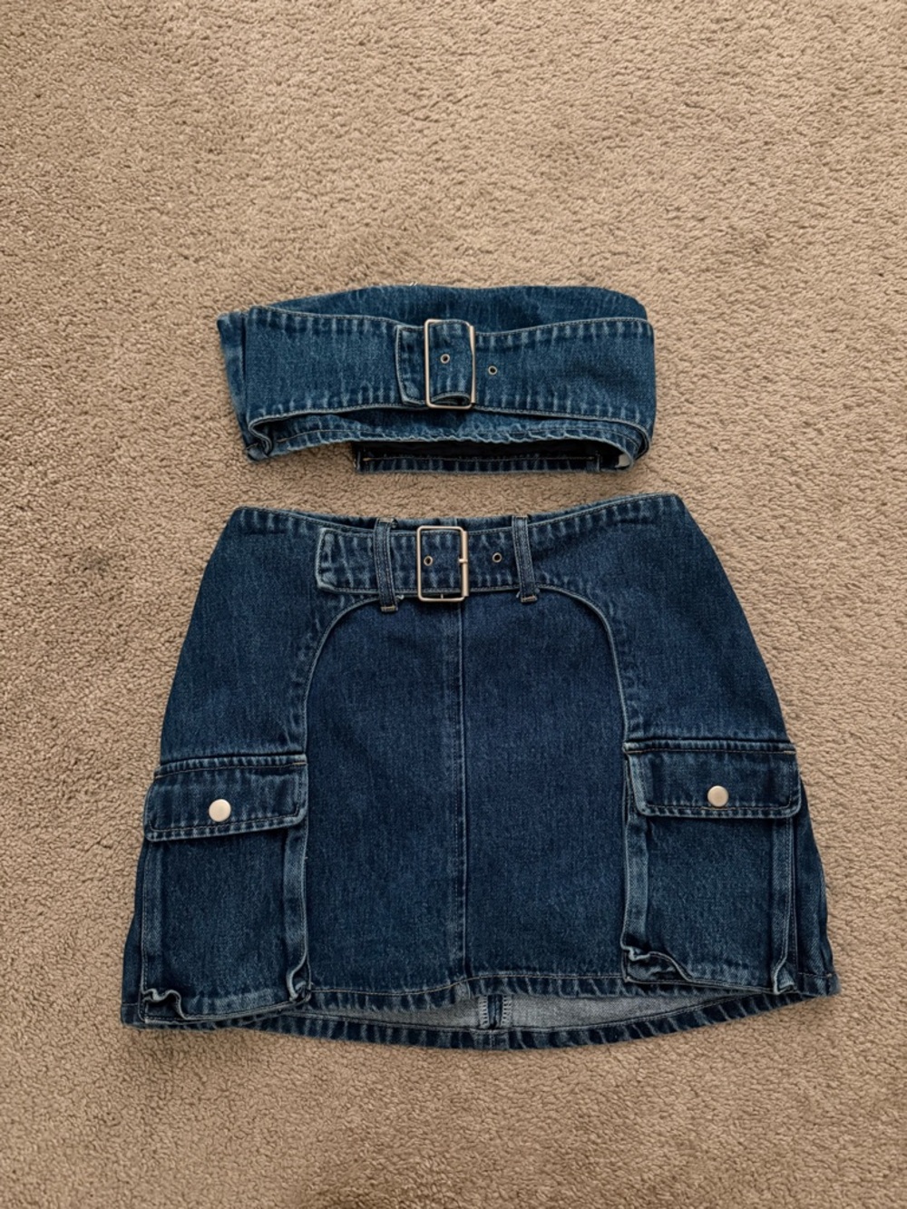 Meshki Denim Buckle Set - Picture 2 of 8